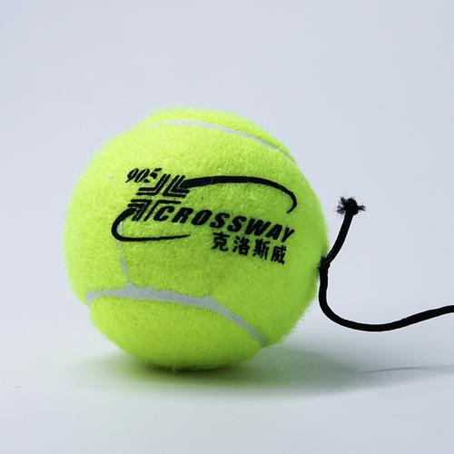 厂家直供克洛斯威带线网球体育用品 初级单人皮筋绳子网球训练用